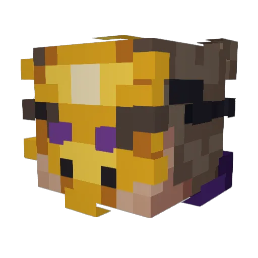 AJRipsChed Minecraft avatar head, 3D render