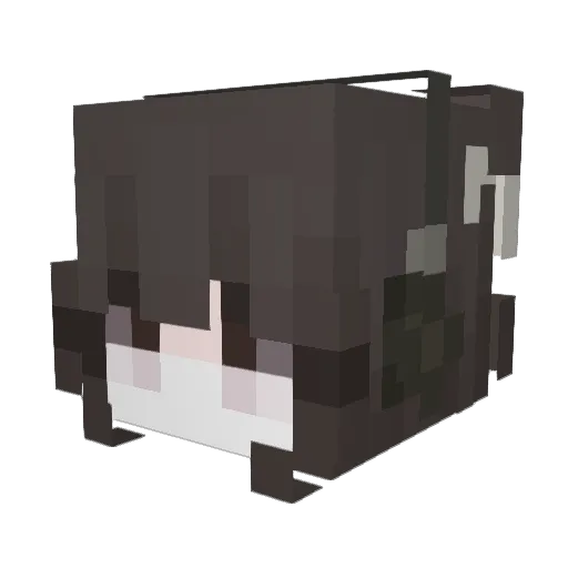 AJRockets Minecraft avatar head, 3D render
