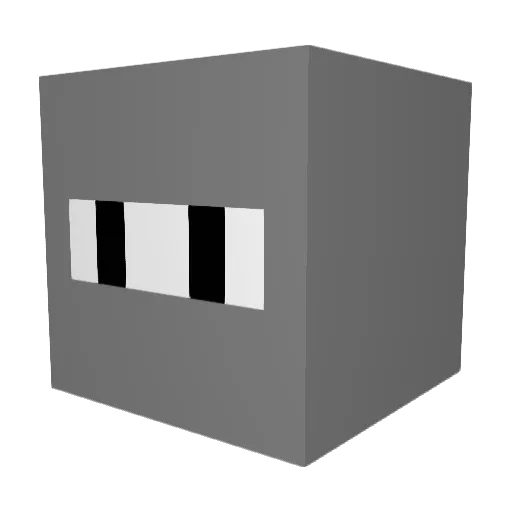 AJS_Imperial Minecraft avatar head, 3D render