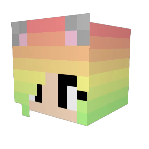 AJShabeel Minecraft avatar head, 3D render