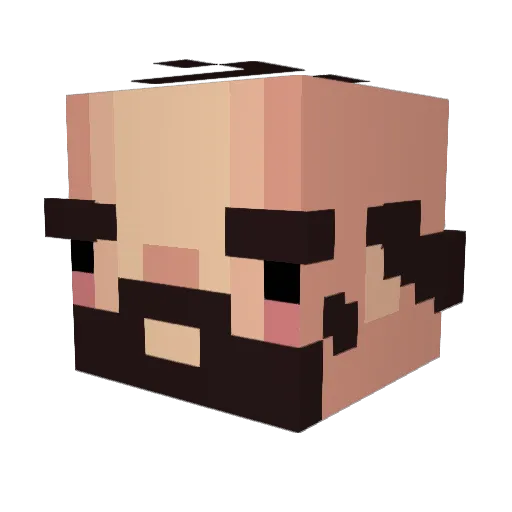 AJSlayJay Minecraft avatar head, 3D render