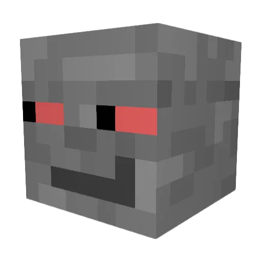 AJSnoeflake Minecraft avatar head, 3D render