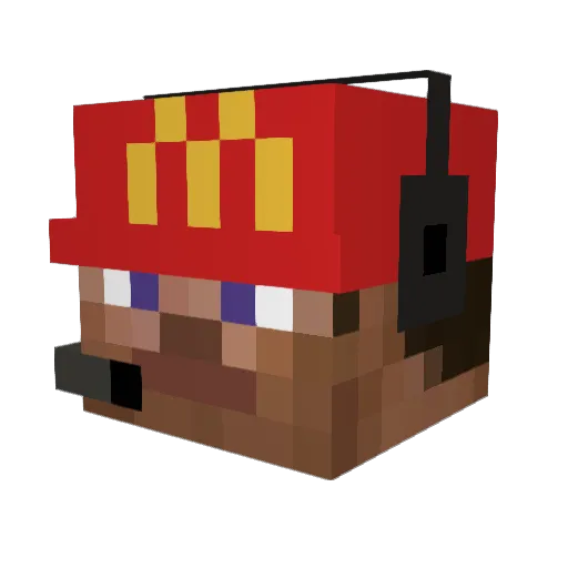 AJTheAggie Minecraft avatar head, 3D render