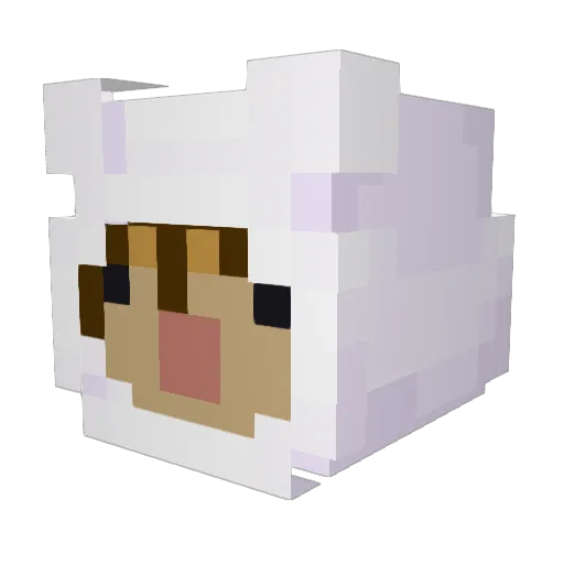 AJUSTIVE Minecraft avatar head, 3D render