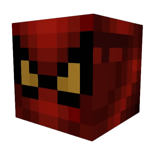 AJUrby Minecraft avatar head, 3D render