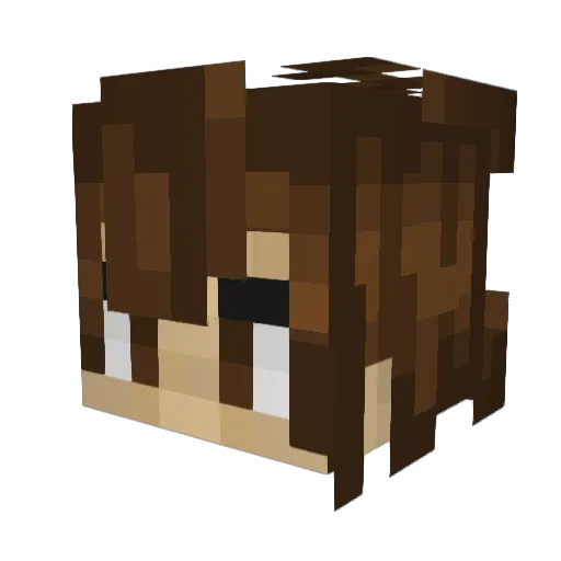 AJW6900 Minecraft avatar head, 3D render