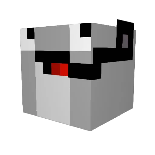 AJ_2024 Minecraft avatar head, 3D render