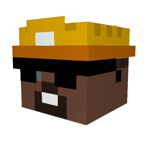 AJ_244 Minecraft avatar head, 3D render