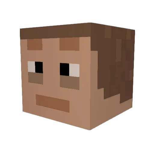 AJabberwock Minecraft avatar head, 3D render