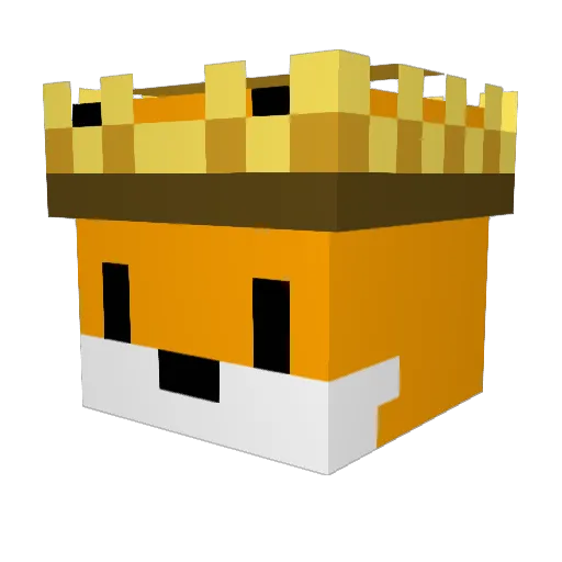 AJackFox1421 Minecraft avatar head, 3D render