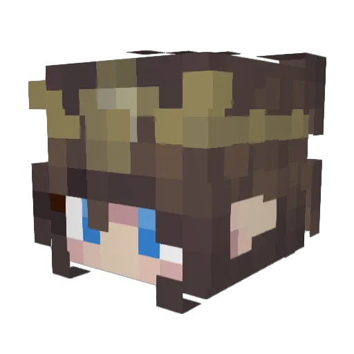 AJayGamer101 Minecraft avatar head, 3D render