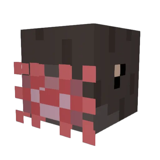 AJdinodragon Minecraft avatar head, 3D render