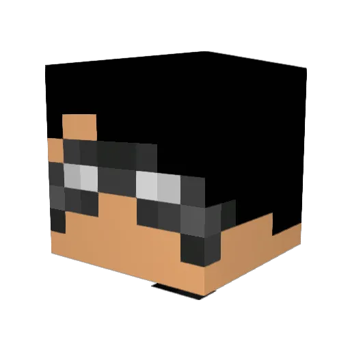 AJdubkins Minecraft avatar head, 3D render