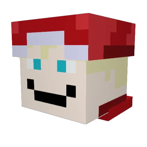 AJhawk5 Minecraft avatar head, 3D render
