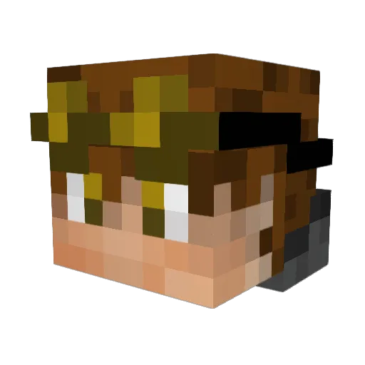 AJisawesome2004 Minecraft avatar head, 3D render