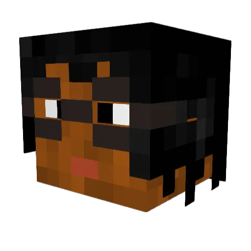AJokeBTW Minecraft avatar head, 3D render