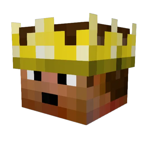 AK28967 Minecraft avatar head, 3D render