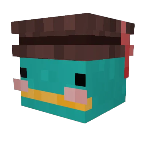AK42_MC Minecraft avatar head, 3D render