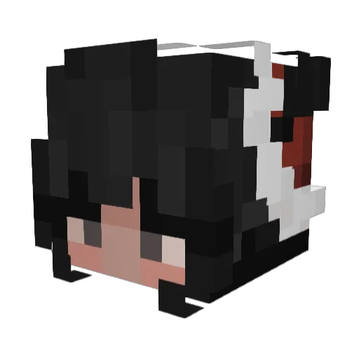 AK476969 Minecraft avatar head, 3D render