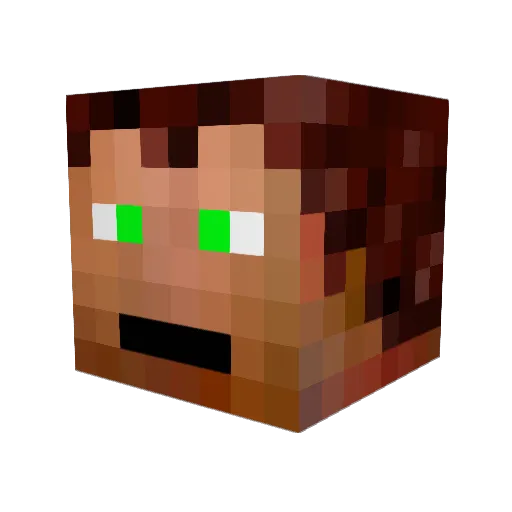 AKABAILEY74U Minecraft avatar head, 3D render