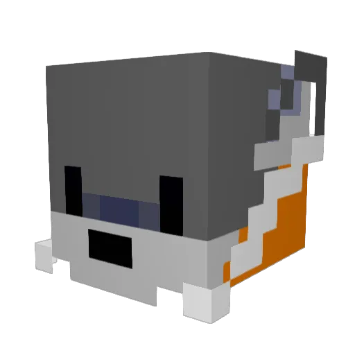 AKAGeorgie Minecraft avatar head, 3D render