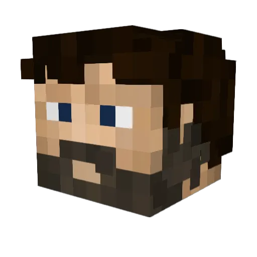 AKAJUGGRAT Minecraft avatar head, 3D render
