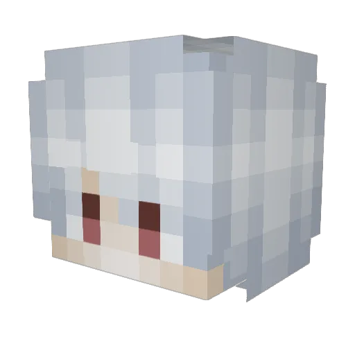 AKASkrBeast Minecraft avatar head, 3D render
