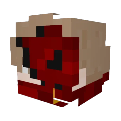 AKAT4NI Minecraft avatar head, 3D render