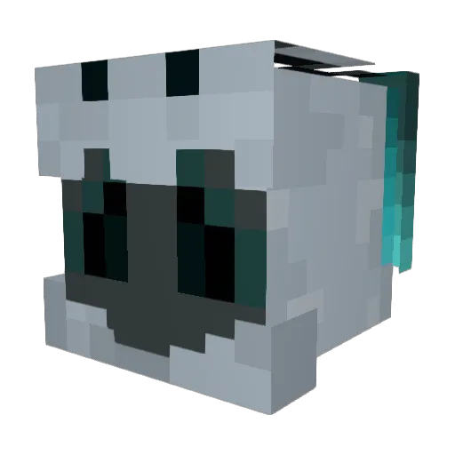 AKATMAGE Minecraft avatar head, 3D render