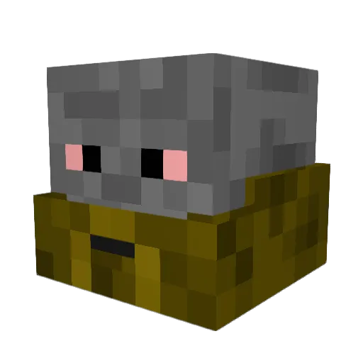 AKAimguppy Minecraft avatar head, 3D render
