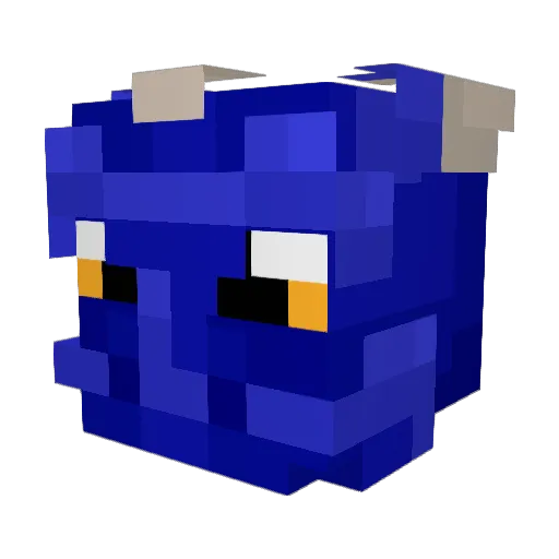 AKAturtle Minecraft avatar head, 3D render