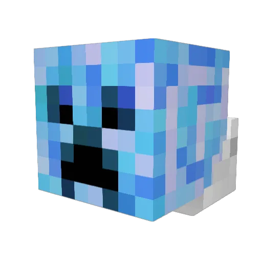 AKB154 Minecraft avatar head, 3D render