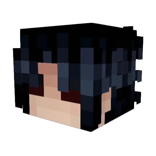 AKBABY Minecraft avatar head, 3D render