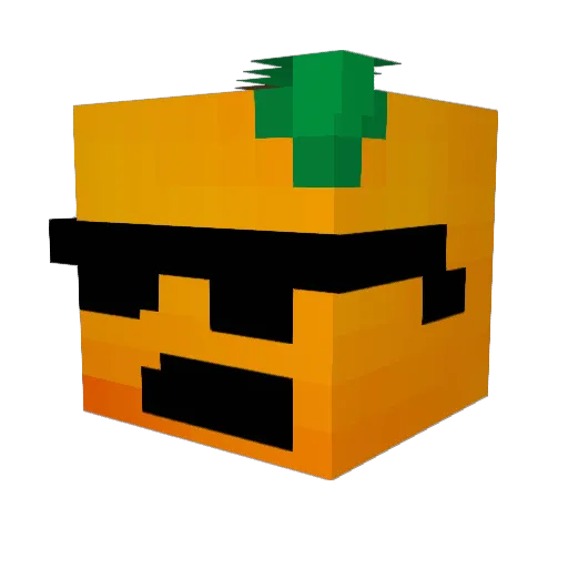 AKCASH11 Minecraft avatar head, 3D render
