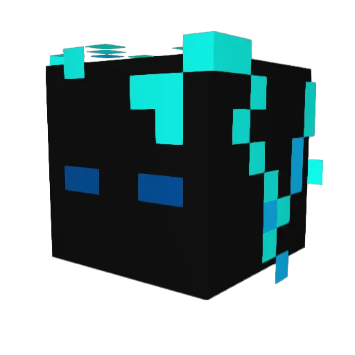 AKD_Xael Minecraft avatar head, 3D render