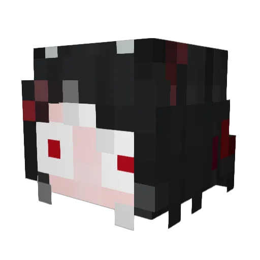 AKEEE_E Minecraft avatar head, 3D render