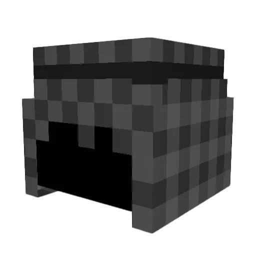 AKH_31 Minecraft avatar head, 3D render