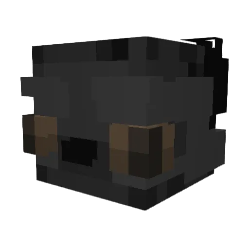 AKIB0TT Minecraft avatar head, 3D render