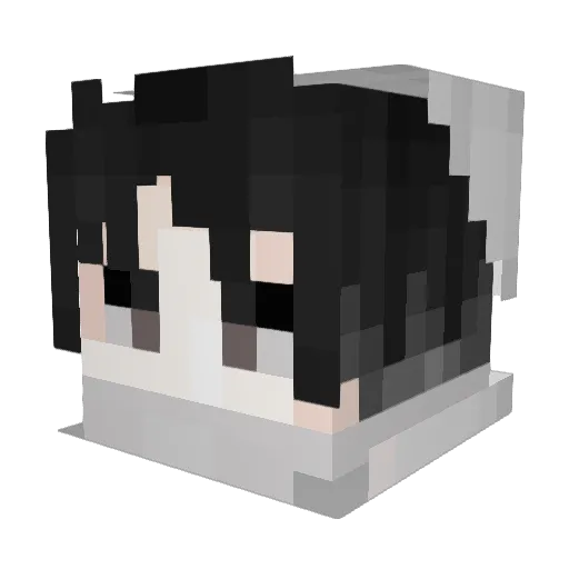 AKIL09 Minecraft avatar head, 3D render