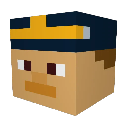 AKIMBO4173 Minecraft avatar head, 3D render