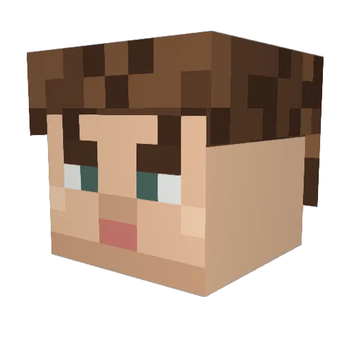 AKIRAMND Minecraft avatar head, 3D render