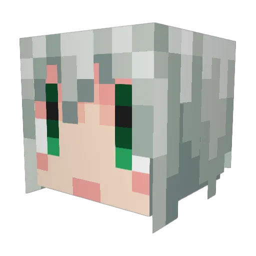 AKIno13 Minecraft avatar head, 3D render