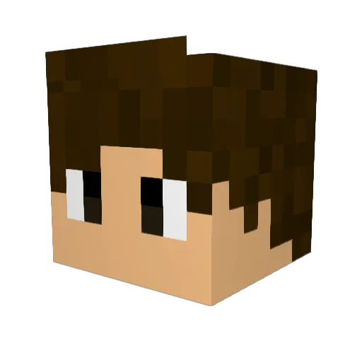 AKL2JB Minecraft avatar head, 3D render
