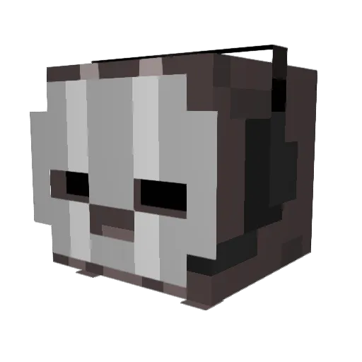 AKMSS Minecraft avatar head, 3D render