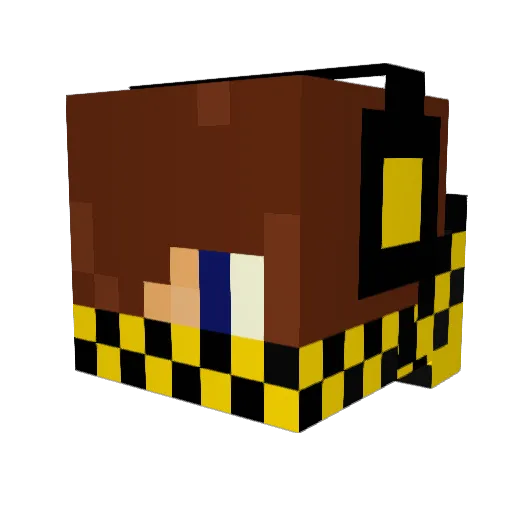 AKMinecrafter Minecraft avatar head, 3D render