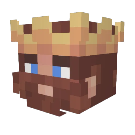 AKPALLESEN Minecraft avatar head, 3D render