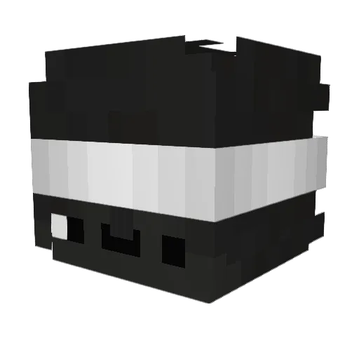 AKPHI Minecraft avatar head, 3D render