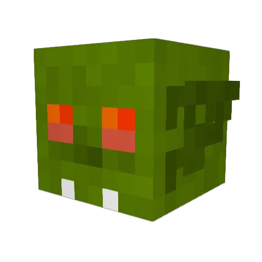AKSL_ Minecraft avatar head, 3D render
