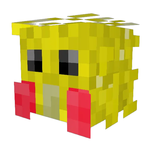 AKSsd Minecraft avatar head, 3D render