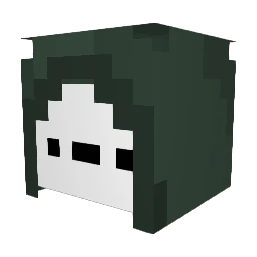 AKT106 Minecraft avatar head, 3D render